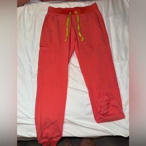 Figs Women’s Zamora Joggers Small Tall - Hot Coral